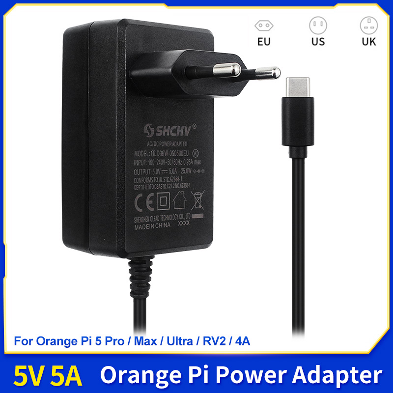 5V 5A USB Type-C 전원 어댑터 (EU, U - Banana Pi Bpi-M5 리뷰 및 가격