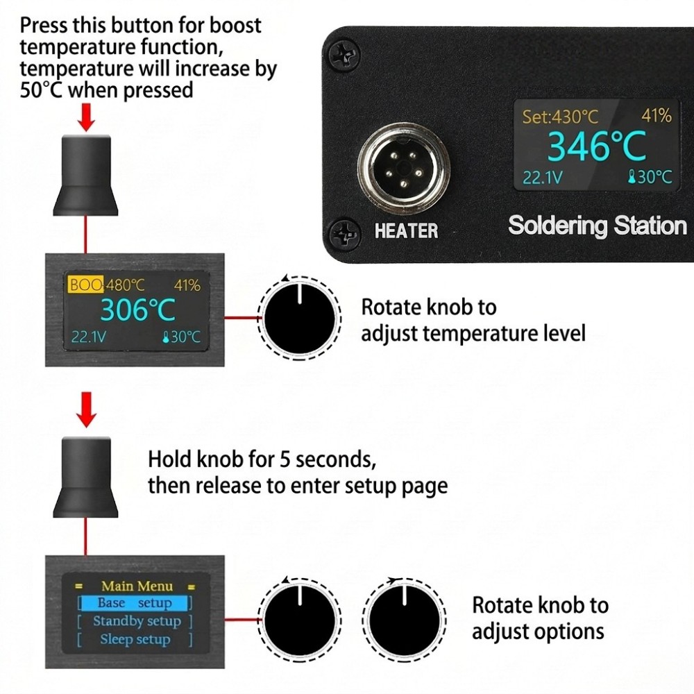 T12 납땜 스테이션, AC100-240V, OLED  - Soldering Station T12 Oled 리뷰 및 가격